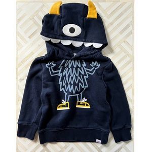 GAP Baby Monster Navy Hoodie, 2T